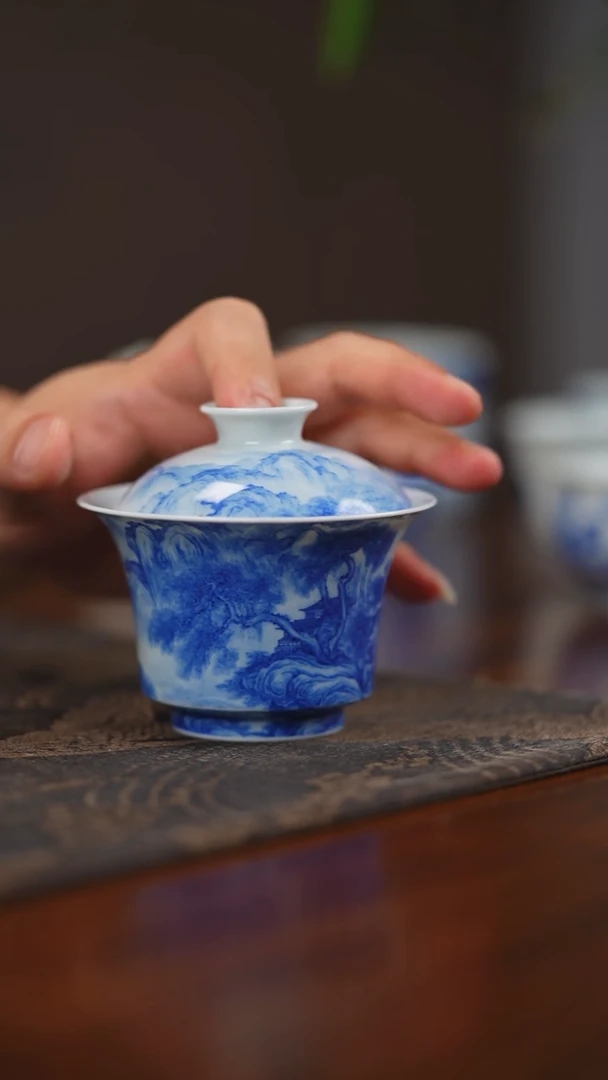其他茶****腻醉美山水砚菲轩盖碗