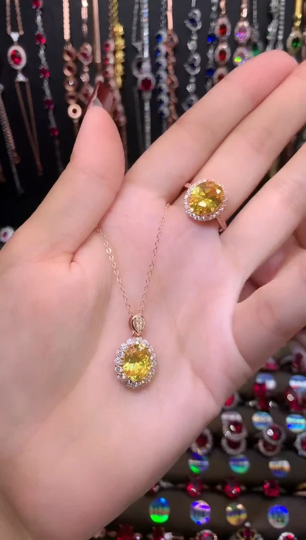 【闪购商品】水晶吊坠(赠链)银S925镶嵌玫瑰金810