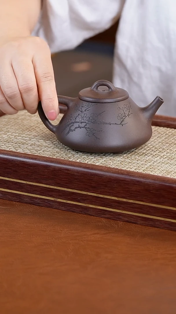 茶壶紫砂范振紫泥子冶石瓢