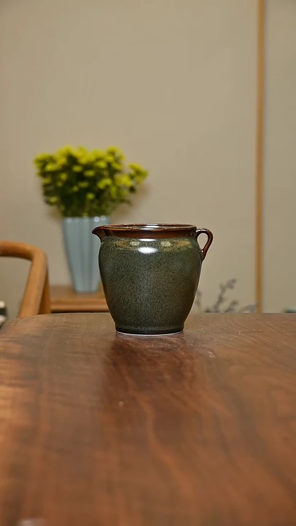 大公道 矿石釉 微瑕 朱家汝窑款