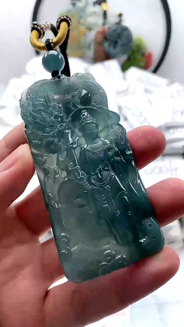 【闪购商品】翡翠颈饰未镶嵌文殊