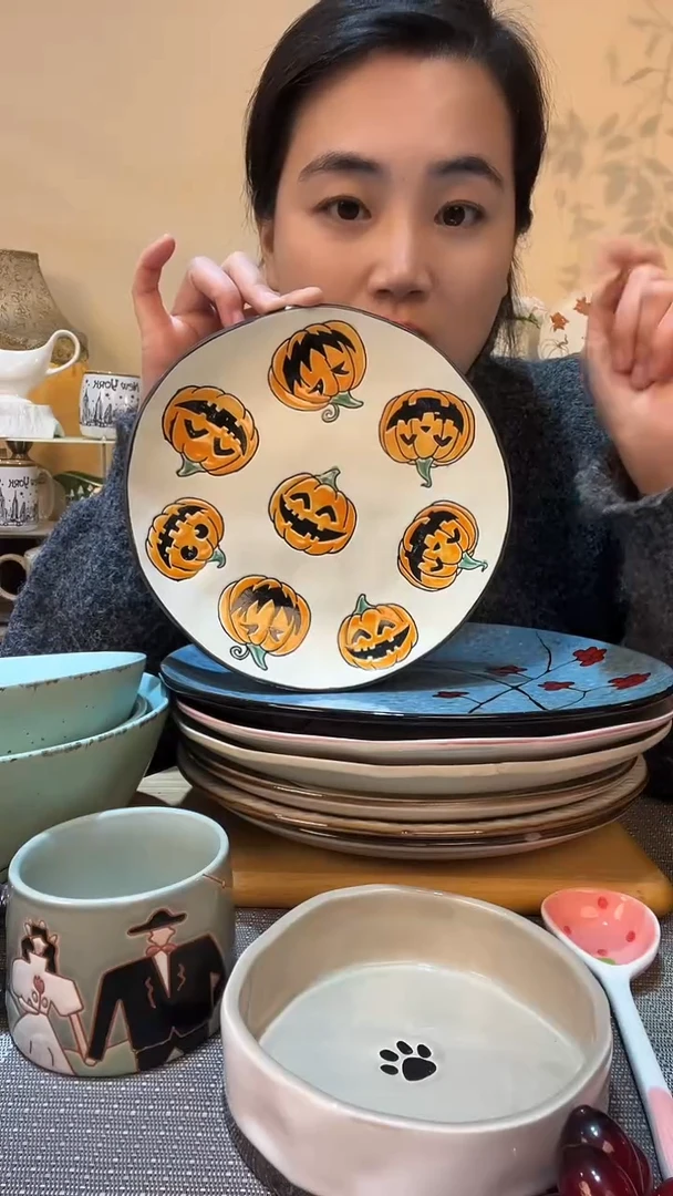 【闪购商品】瓷片瑕疵款 8.5英寸异形盘 介意勿拍