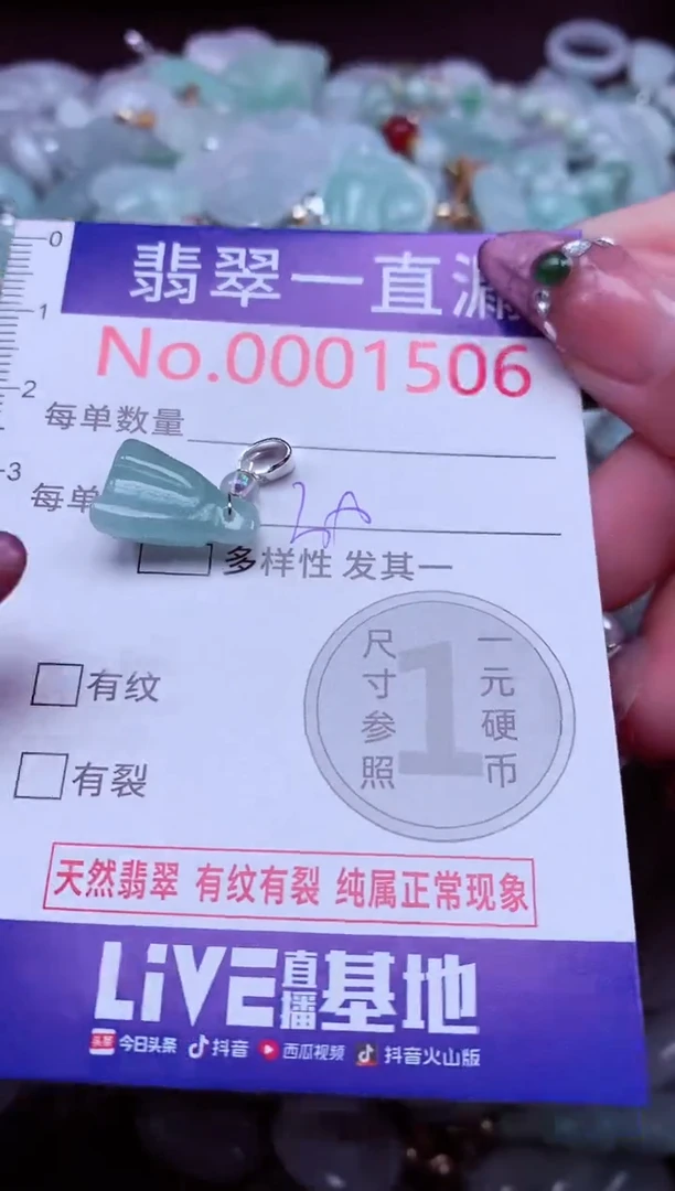 吊坠(不含链)未镶嵌翡翠1506