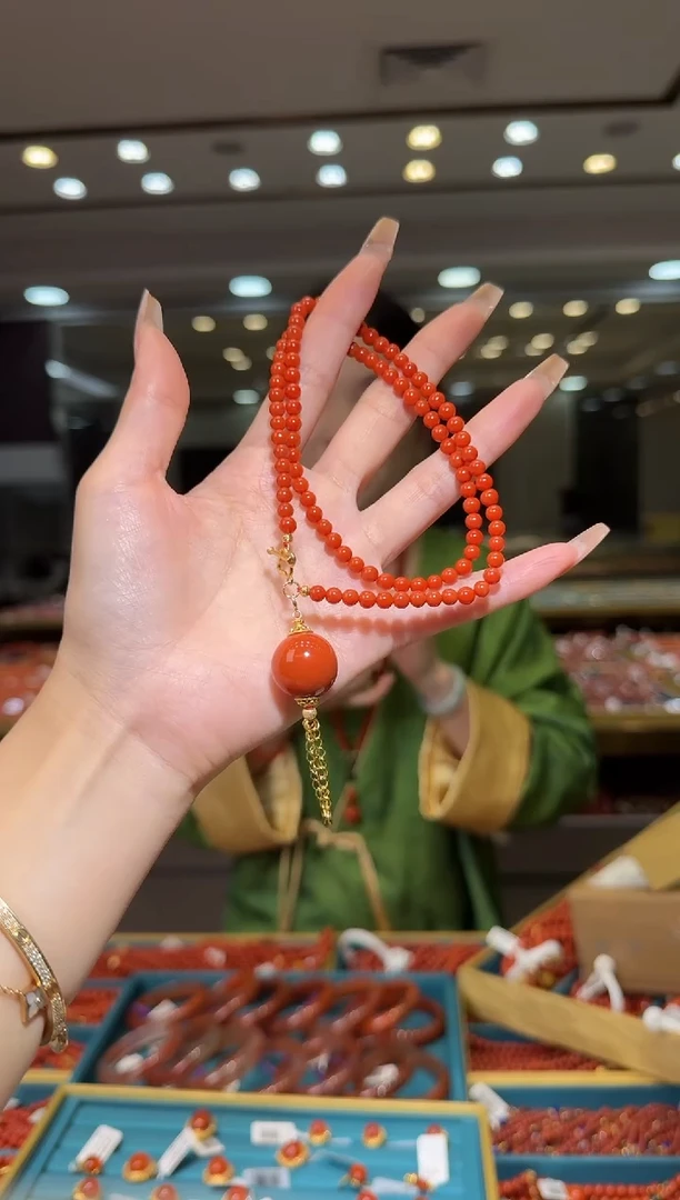 未镶嵌珠串南红玛瑙12.2-4mm（多样式）hs9802680699