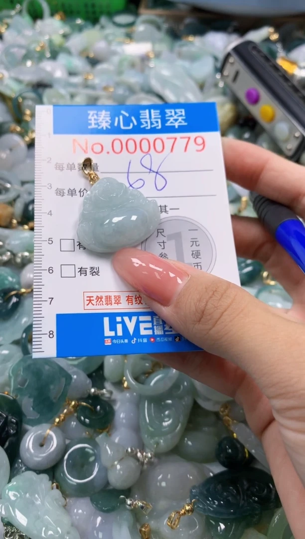 翡翠未镶嵌颈饰779