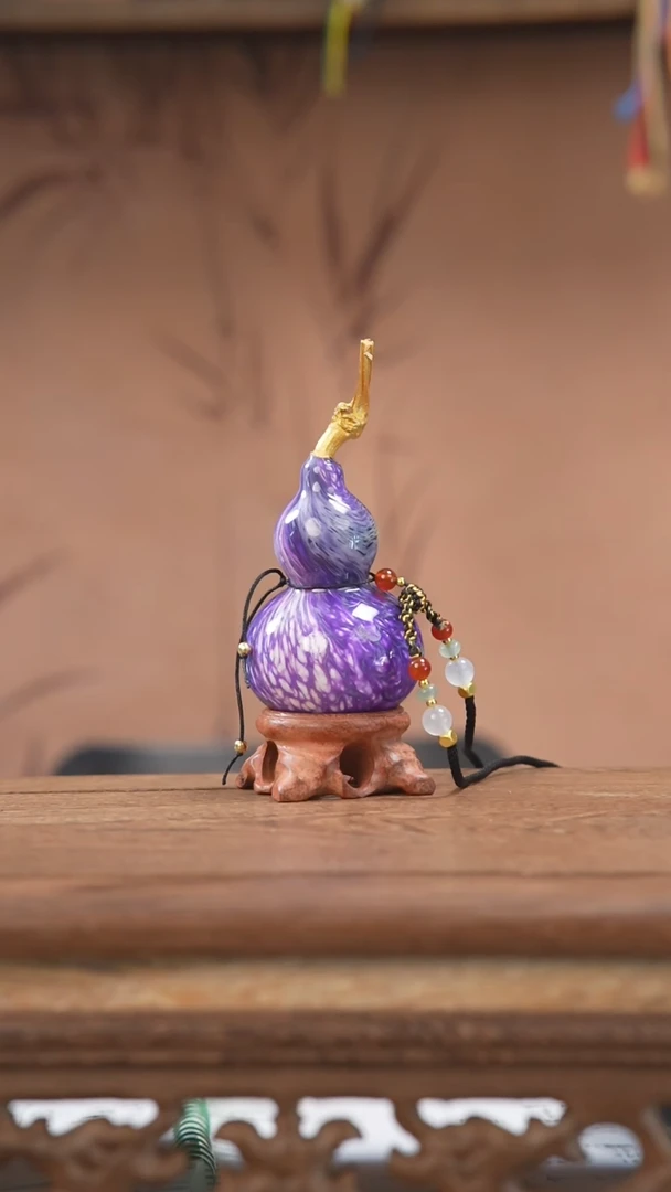 【闪购商品】293号-大漆飘漆小葫芦脖挂