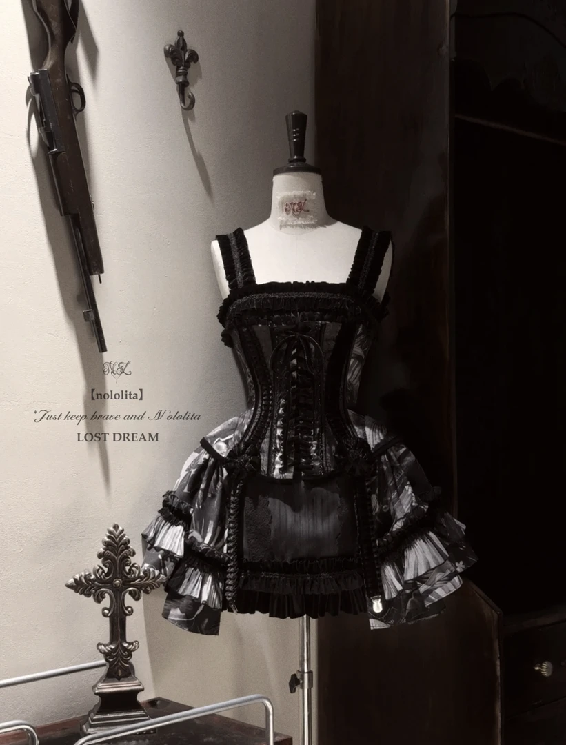 【梦中梦】实体店*现货 短款JSK/古董娃娃衬衫 原创Lolita Nololita