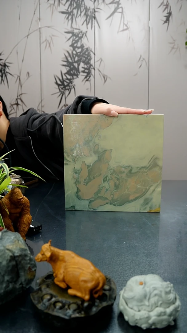 【闪购商品】27公分苴却砚天然兔子干泡