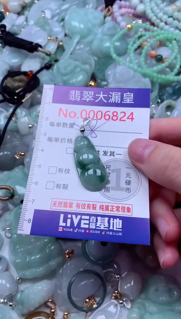 吊坠(不含链)未镶嵌翡翠6824