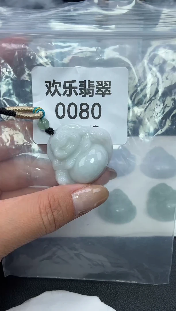 颈饰未镶嵌翡翠缅甸天然翡翠0080