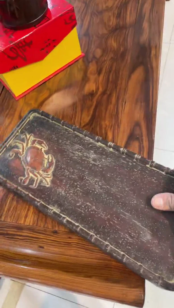 【闪购商品】木檀木螃蟹茶盘啊啊