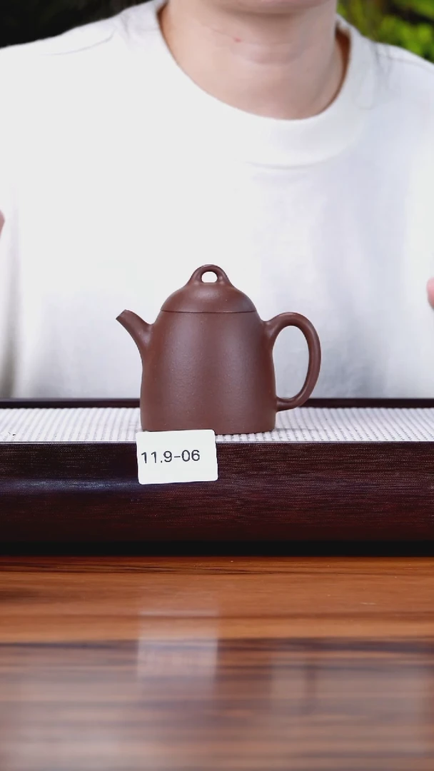 茶壶紫砂11.9-6 本山紫泥 秦权170
