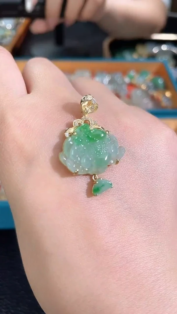 颈饰银S925镶嵌翡翠2026123101多样性发一