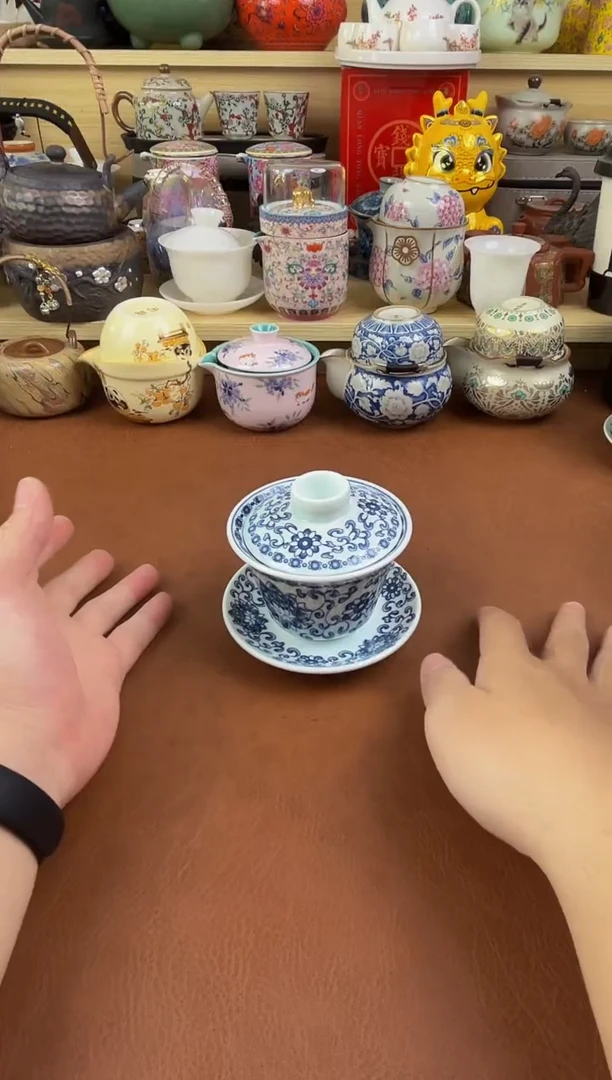 陶瓷茶具摆件旅行套组