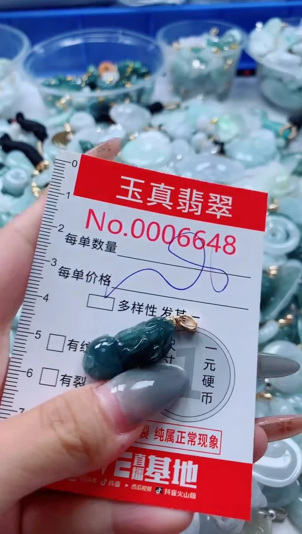 吊坠(不含链)未镶嵌翡翠6648