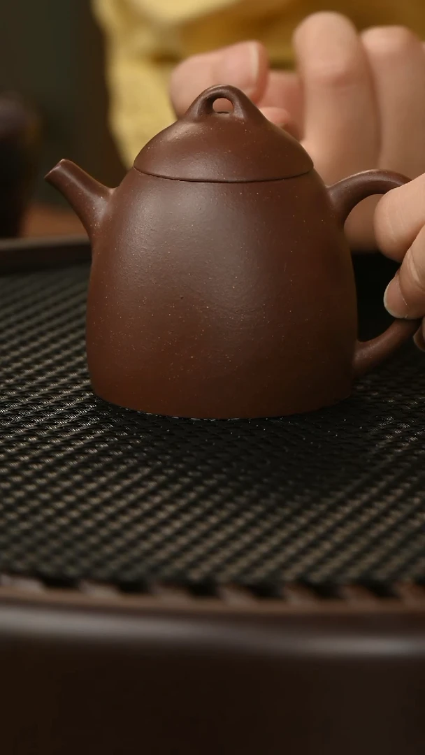 茶壶紫砂宜兴原矿紫砂薄胎秦权140cc
