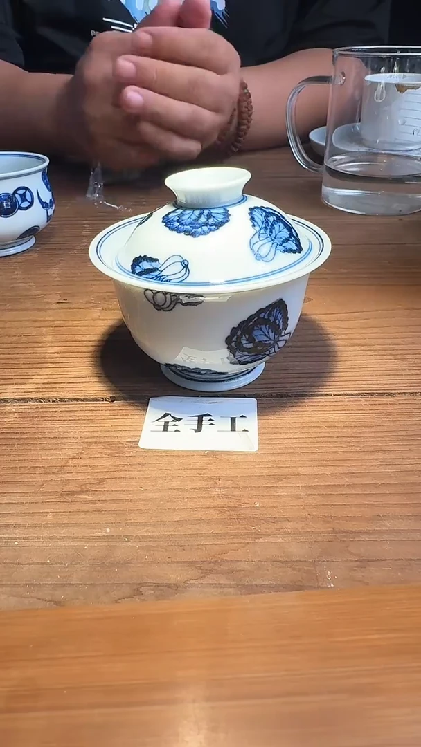 婺州窑龙窑烧制技艺全手工盖碗