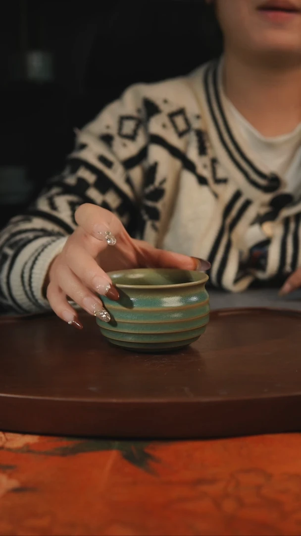 杯子s****里玄纹 柴烧 汝州原产地原矿仿古老釉