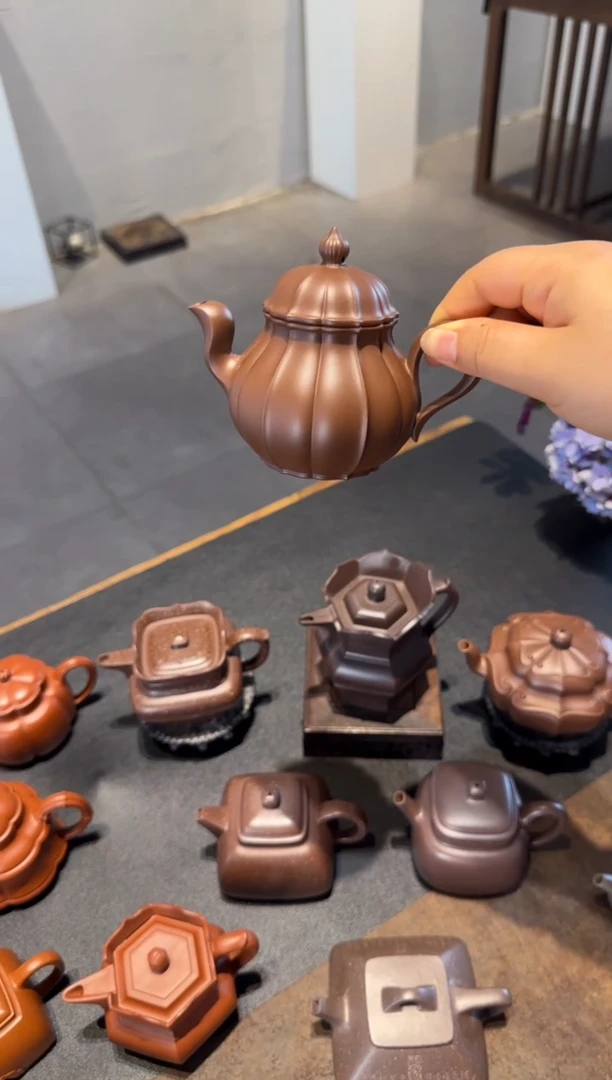 茶壶紫砂黑*。迦罗 紫砂壶