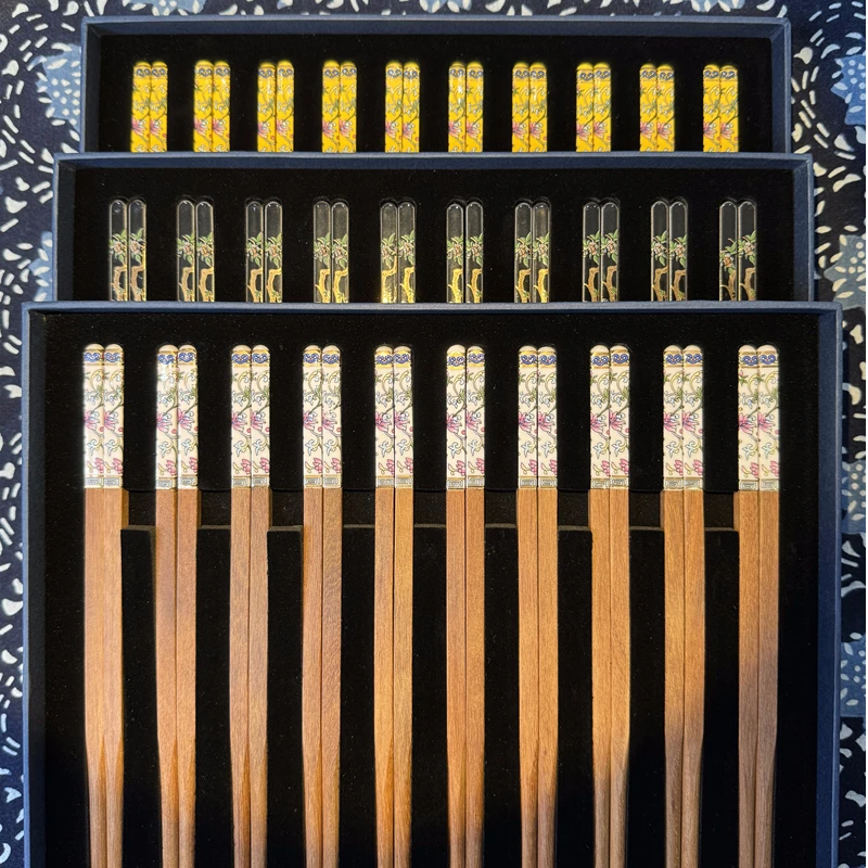 筷子高端防摔家用筷中式纯手工无漆无蜡