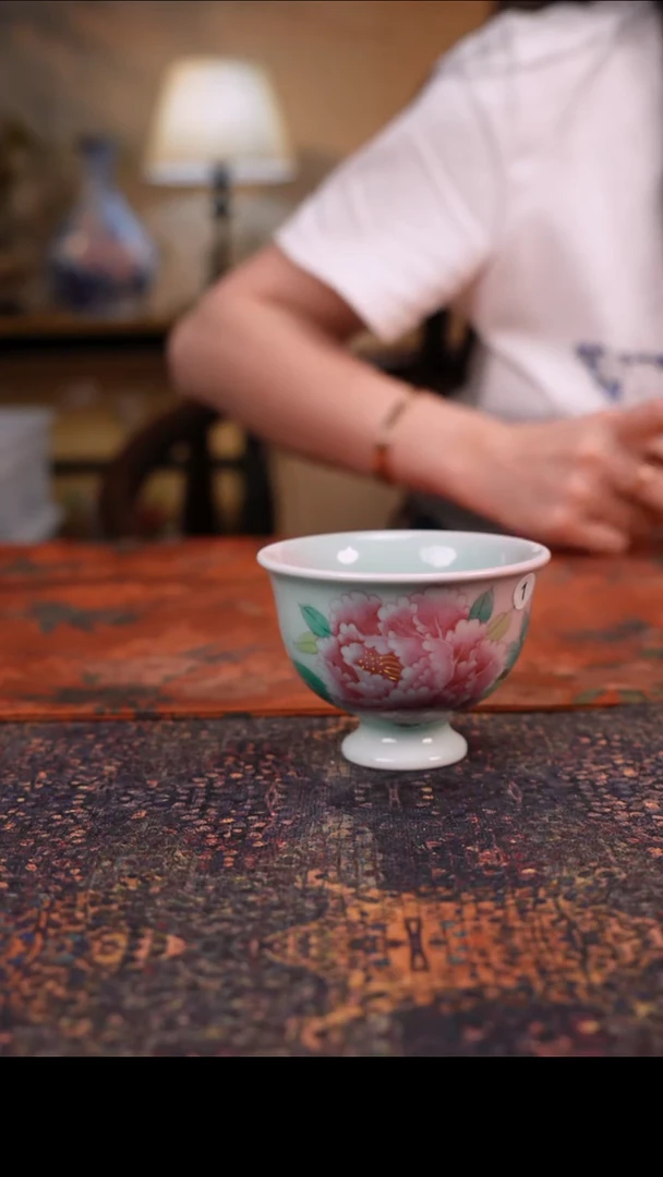 杯景德镇陶瓷杯碗柴烧多人