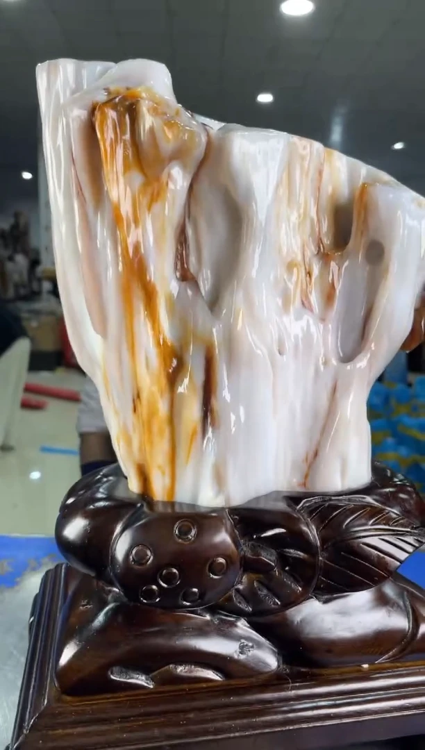【闪购商品】硅化玉摆件未镶嵌66