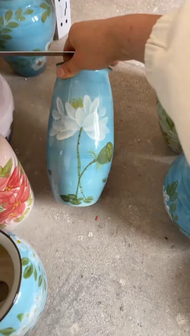 瓶瓷景德镇手绘花瓶