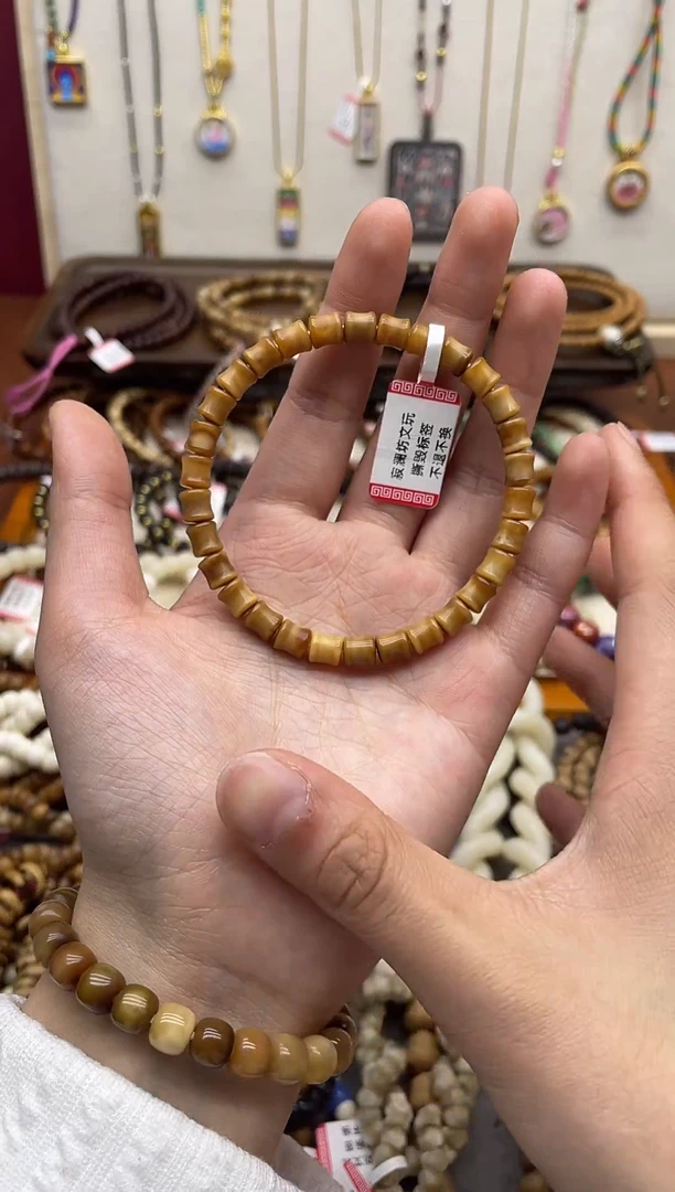 手串龙脊菩提龙脊菩提玉化老料雕刻竹节手串