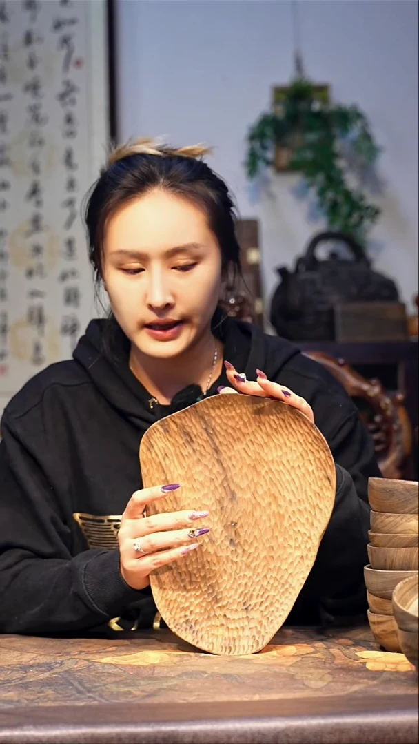 金丝楠【41】小叶金丝楠 吨吨脚创意设计小果盘 茶台 承物