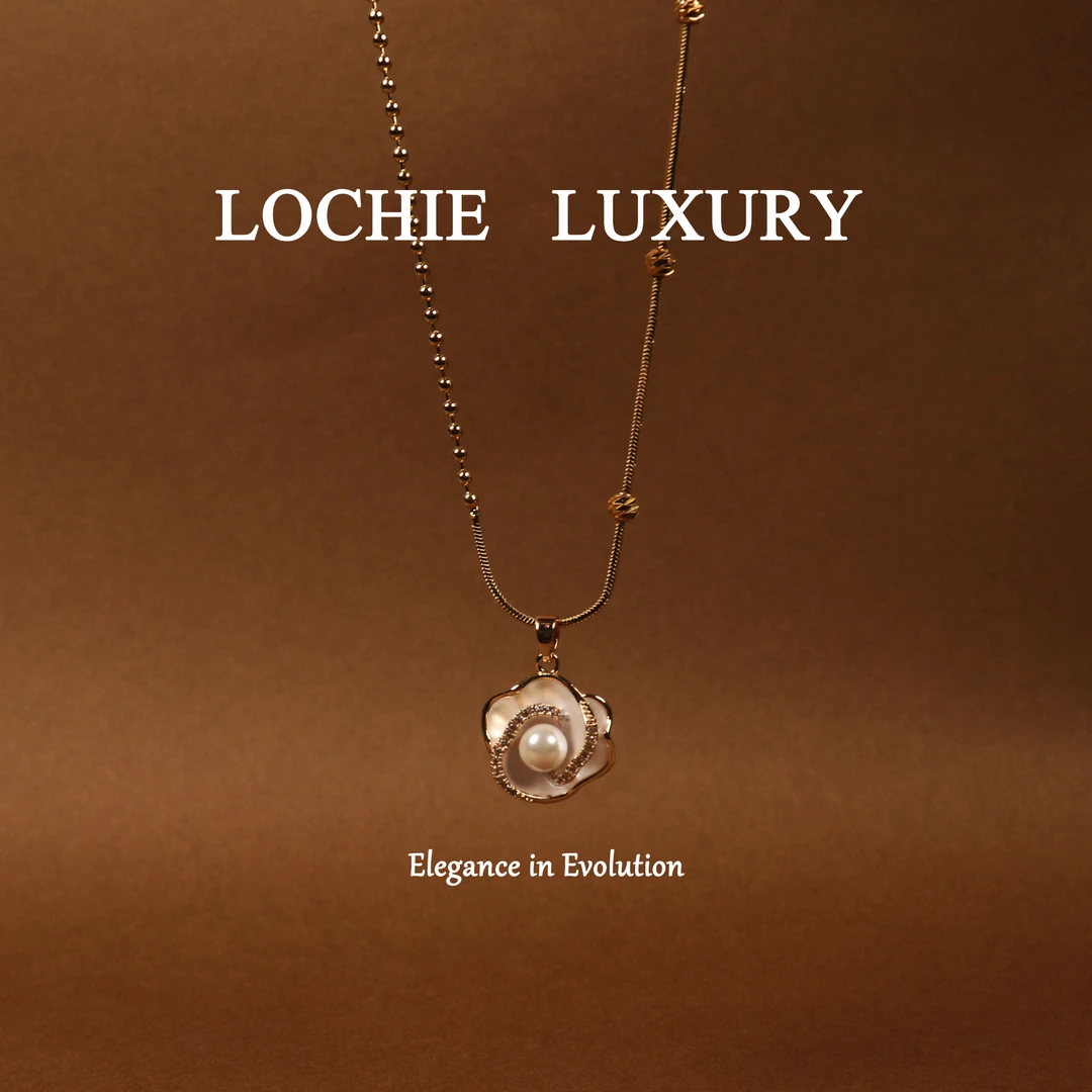 Lochie Luxury 铜合金仿珍珠吊坠 【睡美人】L780小香风轻奢项链