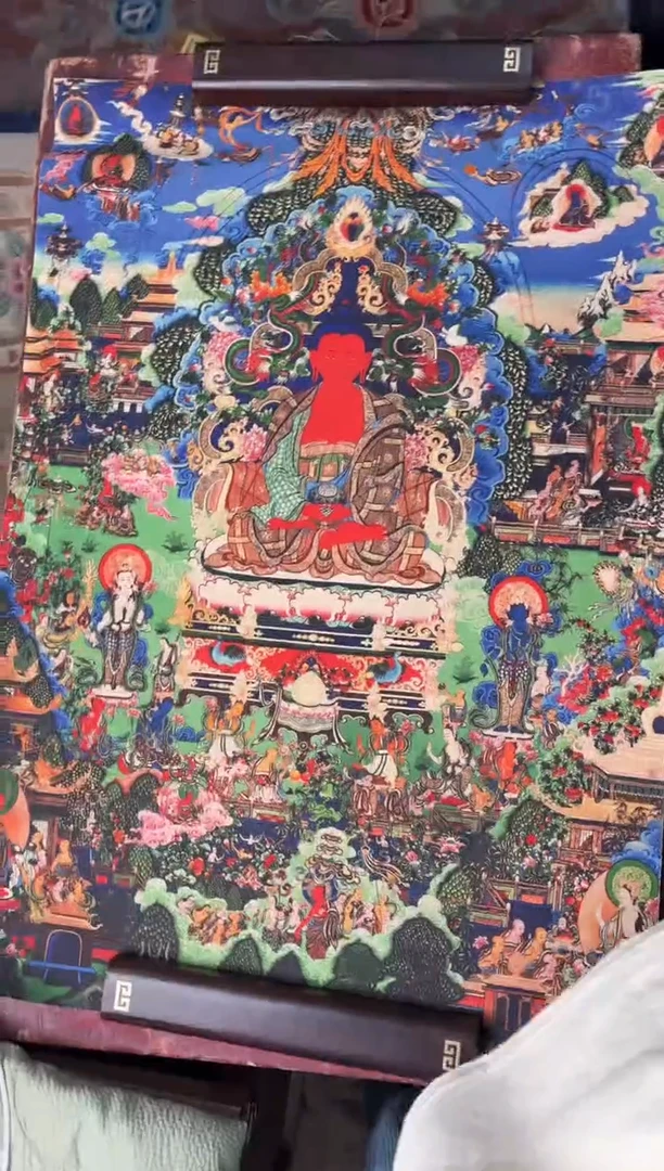 卷轴画龙妹的唐卡tk16