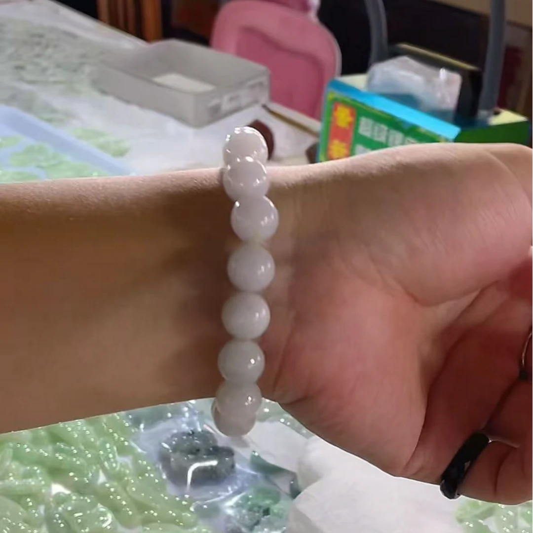 【玉经纶】506776/Q218-天然A货翡翠手串-多样性发其—