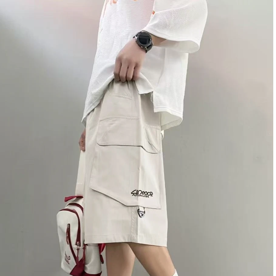 5018米灰青少年时尚潮流休闲五分裤