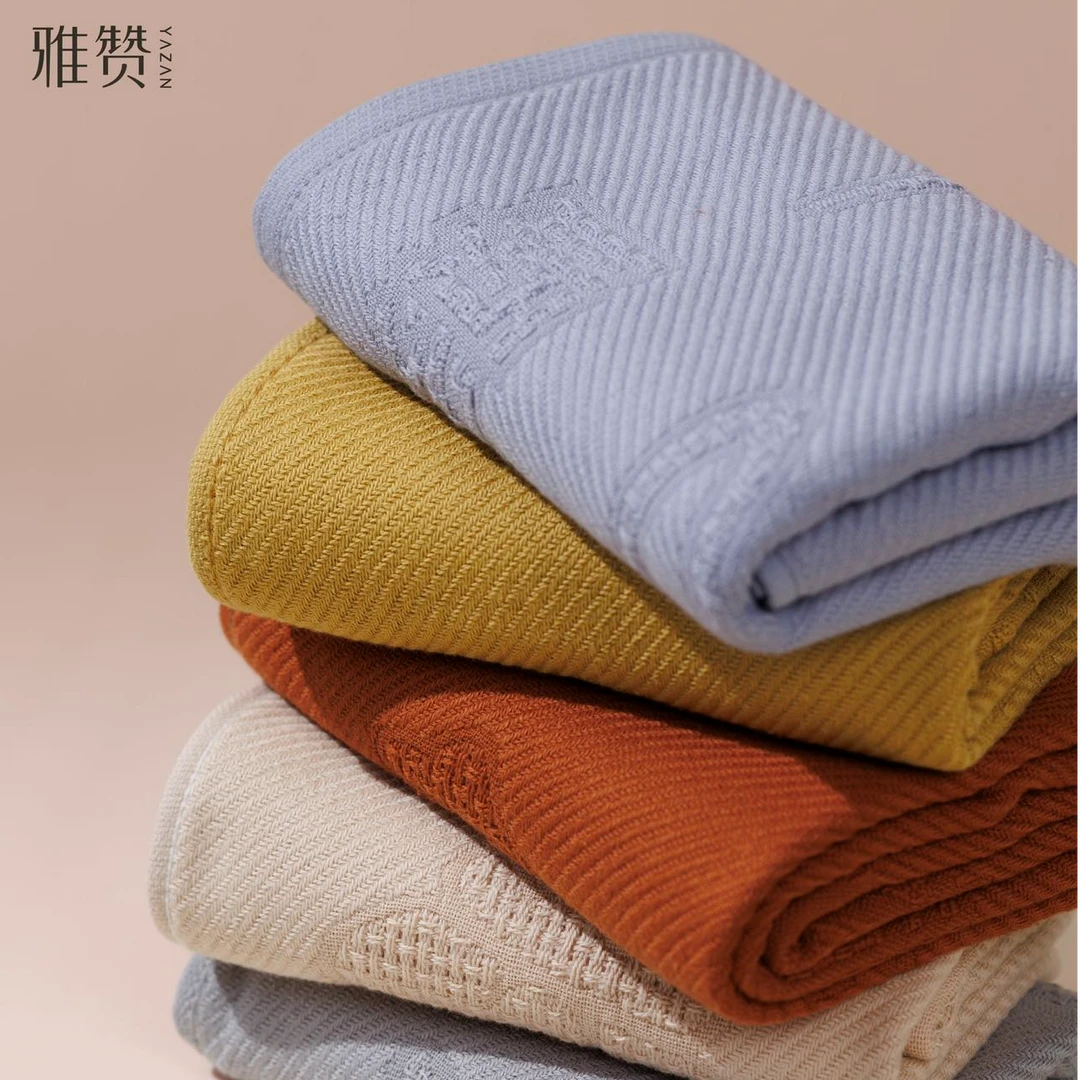 雅赞（新款毛巾浴巾吸水 速干柔软亲肤 宝宝成人 家用棉纱旅行必备