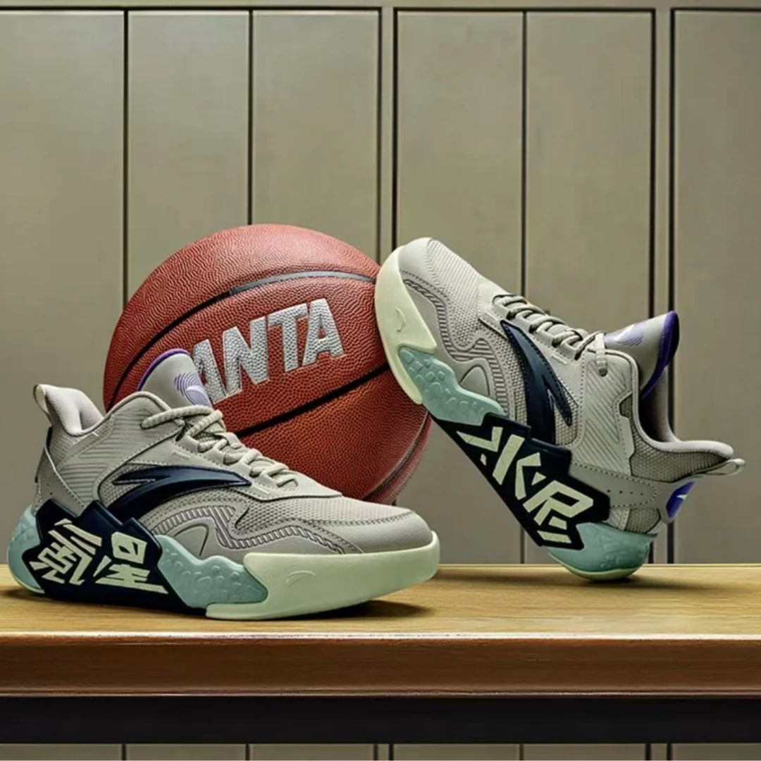 【夏季版】安踏儿童男女童水泥氪星篮球鞋防滑耐磨欧若风A12511101J