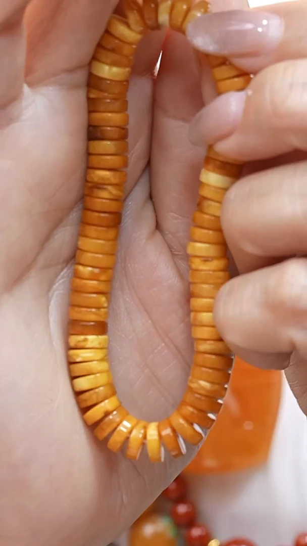 未镶嵌颈饰琥珀6143天然蜜蜡珠宝奇石全部保真