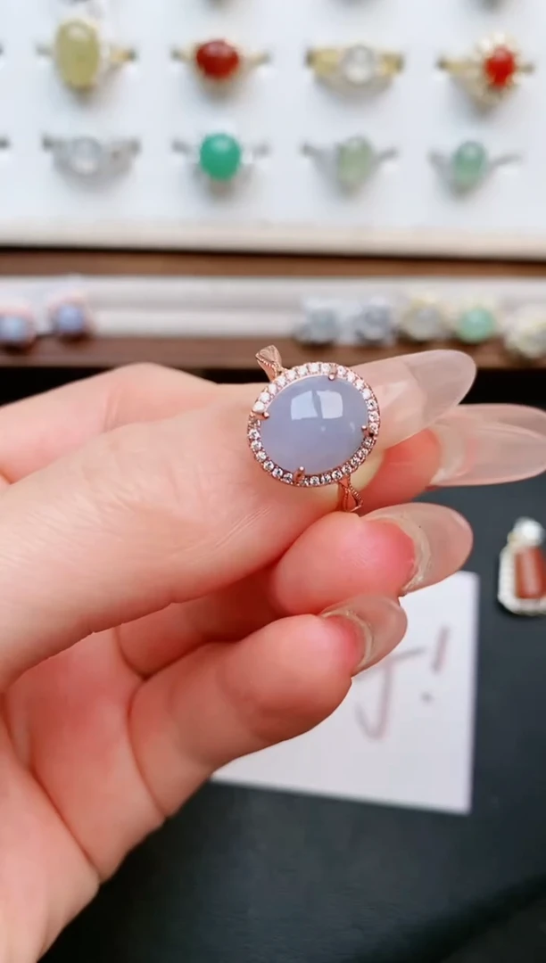 【闪购商品】翡翠戒指银S925镶嵌....