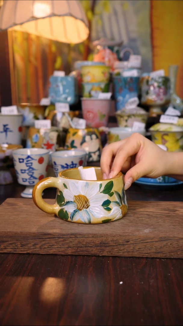 摆件泥垚手作 景德镇手工手绘器物