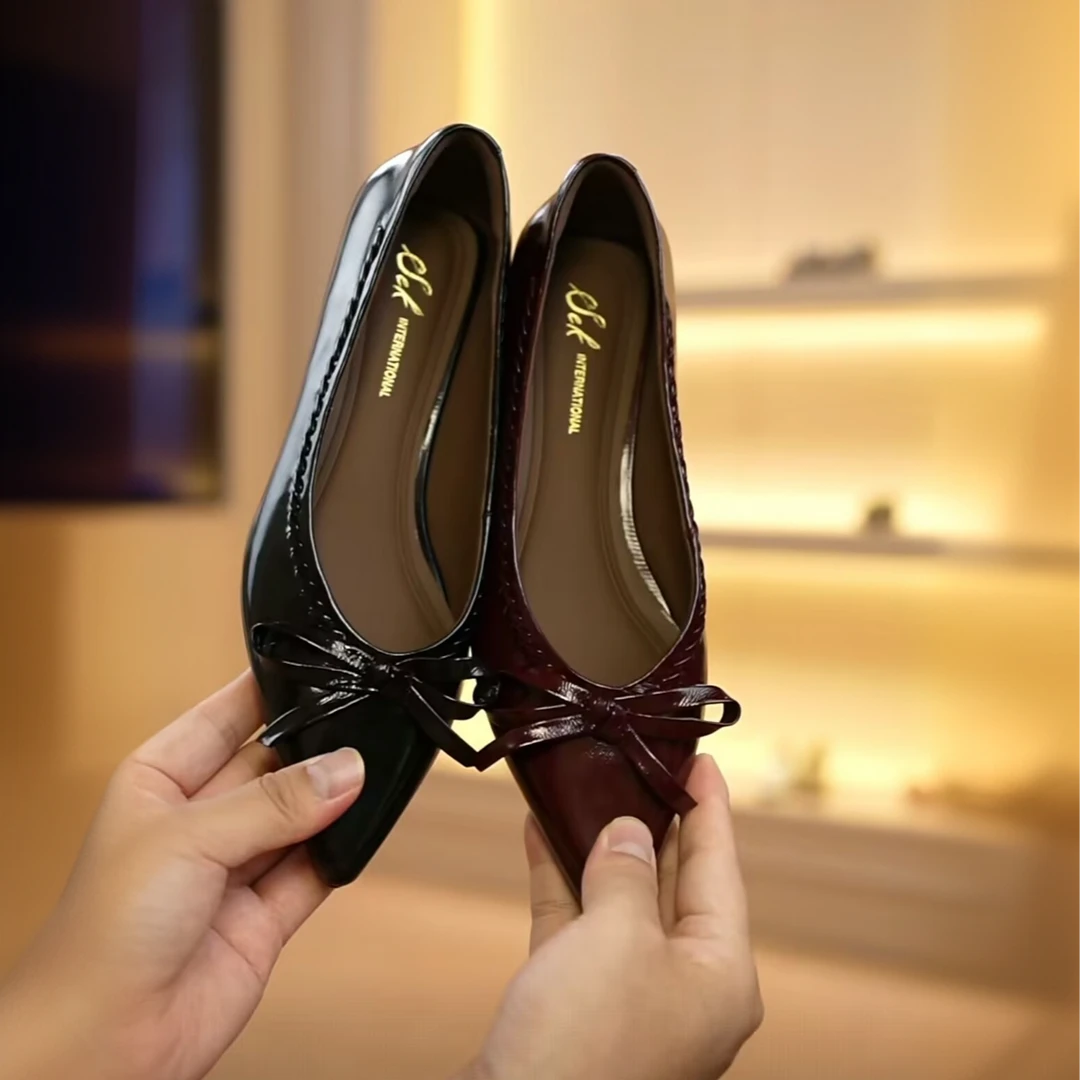 【Seepro】 3cm,2025新款气质舒适百搭温柔真皮软底软面单鞋女 5623