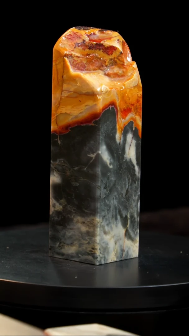 昌化石田黄水墨巧石印章