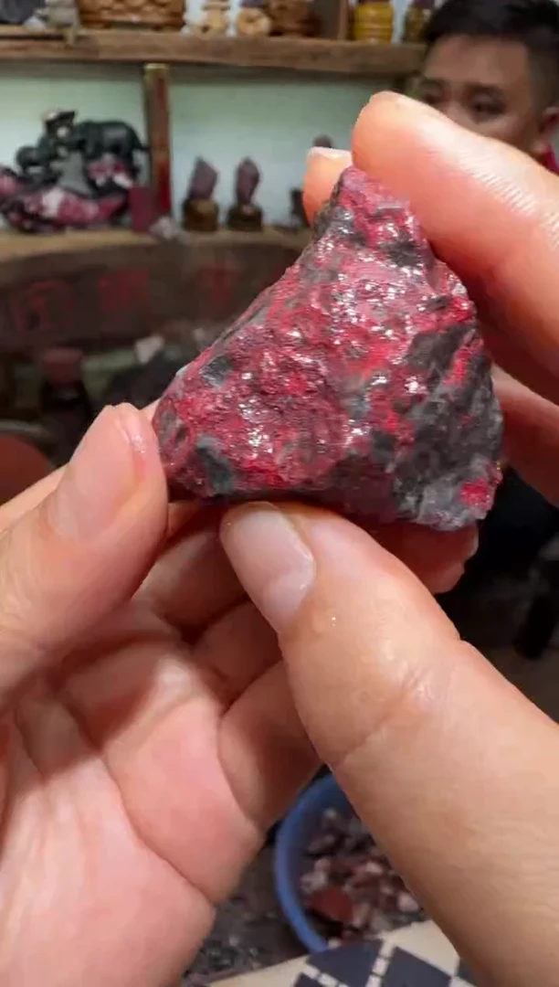 天然辰砂天然朱砂毛矿石24