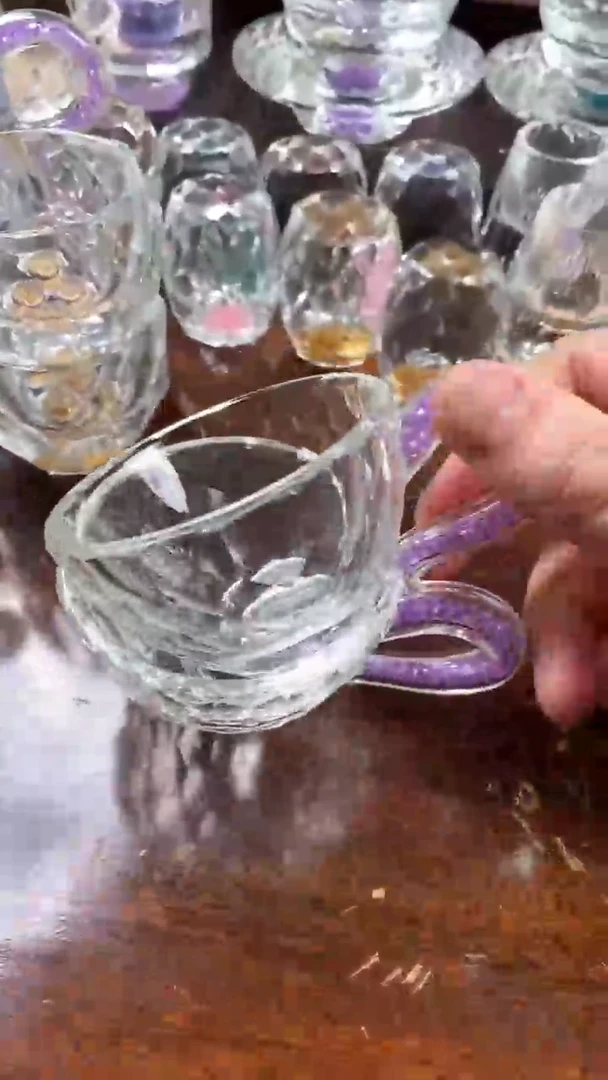 【闪购商品】玺宴新款水晶小号主人杯紫罗兰2个装