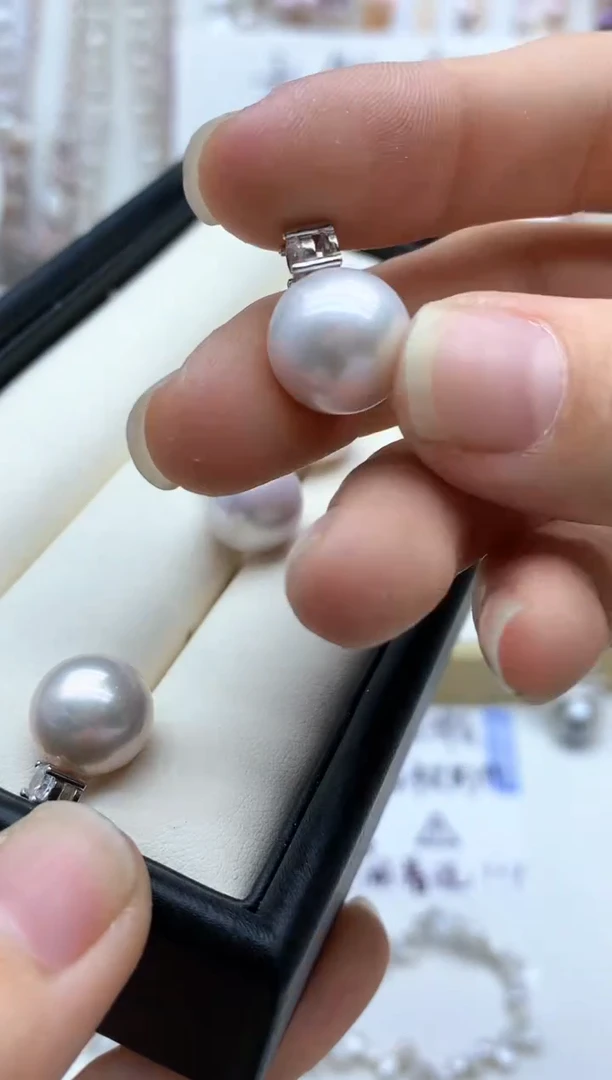 【闪购商品】淡水珍珠吊坠(不含链)银S925镶嵌多样性发其一非无暇