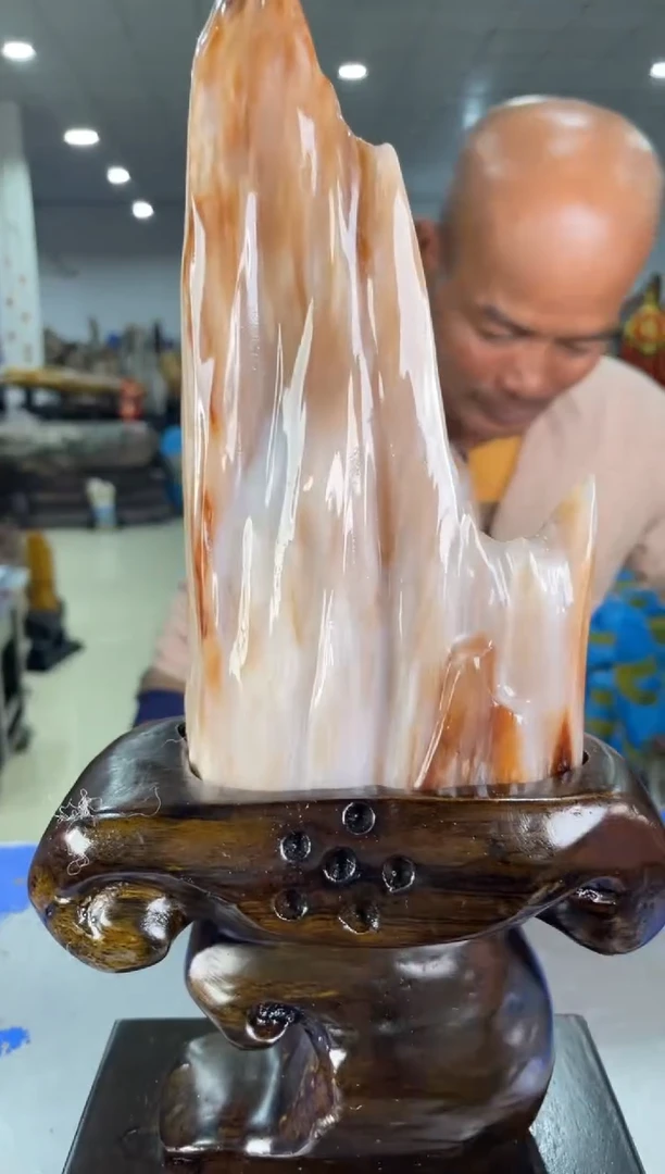 【闪购商品】硅化玉摆件未镶嵌48