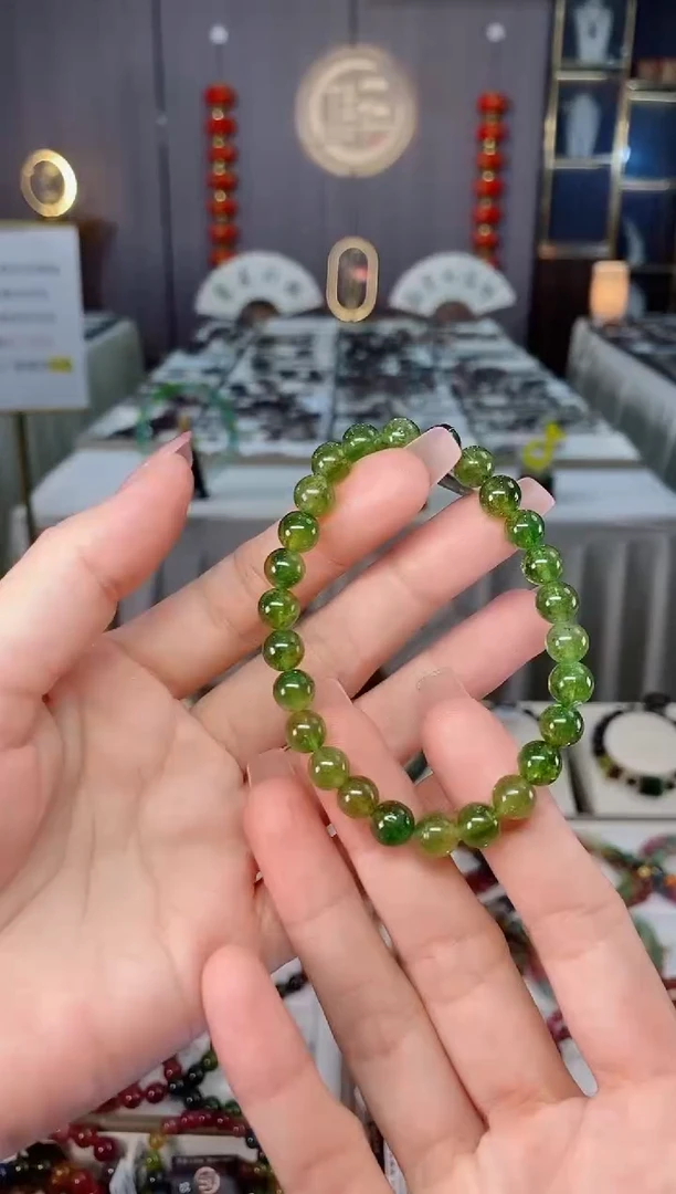 未镶嵌收藏级老矿碧玺单圈手串7mm+碧玺hon多样性发货一条