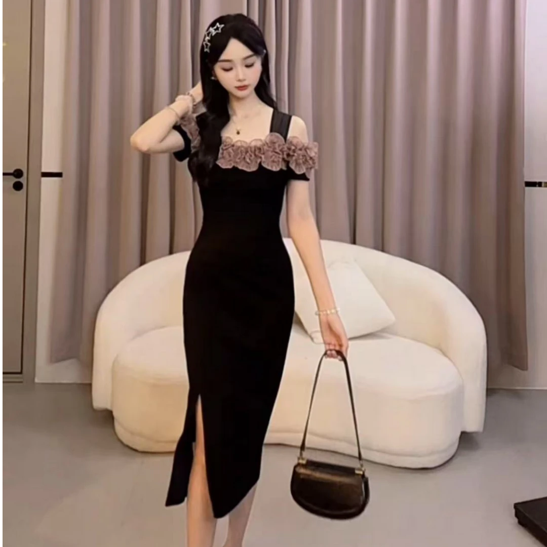 【蛋蛋】夏季新款轻熟风轻奢收腰显瘦修身时尚连衣裙YYMZQ51257