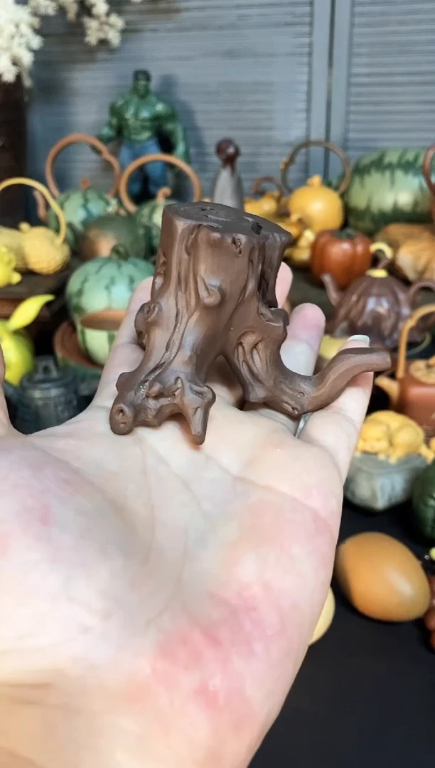 紫砂1紫砂商品树桩盖置