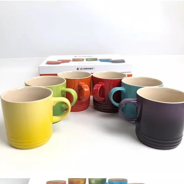 马克杯纯色马卡龙色套碗汤碗瓷碗日式彩色餐具小碗色釉青瓷吃饭