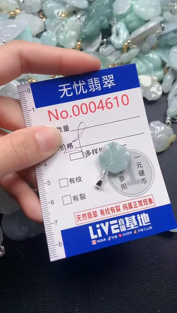 吊坠(不含链)未镶嵌翡翠4610