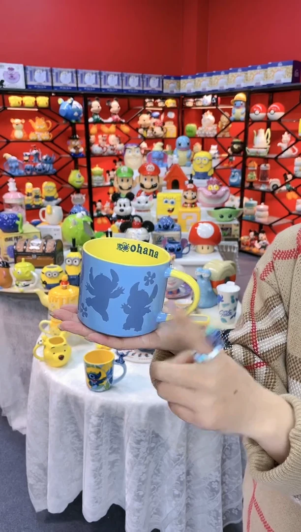 【闪购商品】1@@陶瓷杯史迪仔杯子